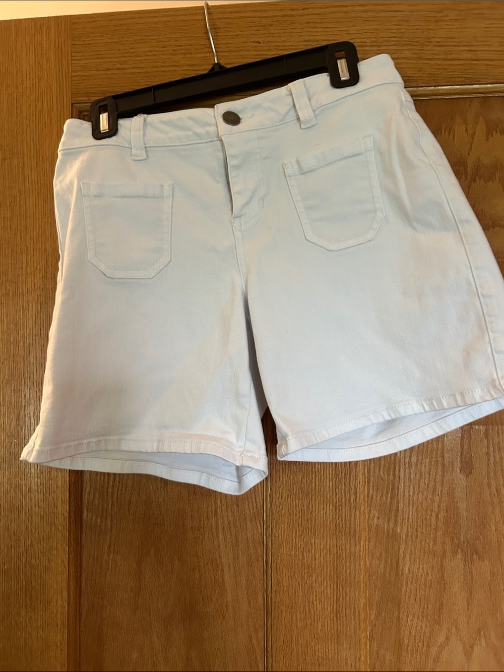 CAbi White Jean Shorts